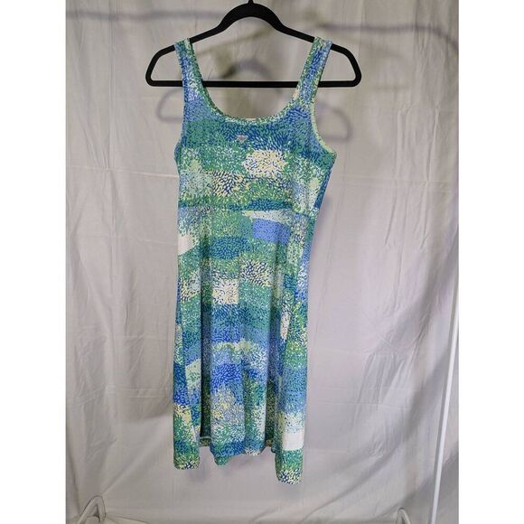 Columbia Omni-Freeze PFG Dress Blue Abstract Print Omni Freeze Spring Boat Size - Picture 2 of 6